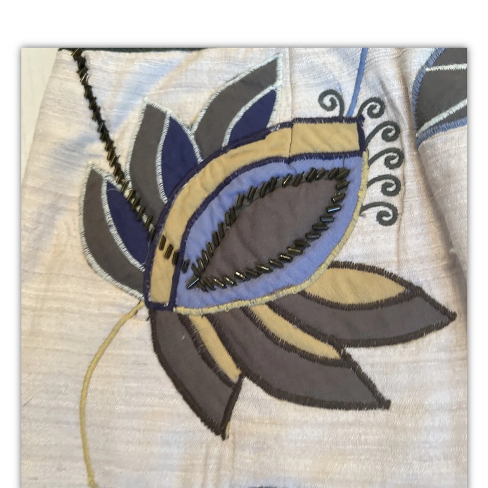 Veronica Beard Inga Sz 8- 10 Skirt EMBROIDERED Mini Beaded Oyster 100% Silk NWT - Picture 15 of 16